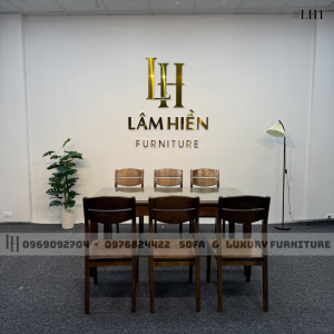 bộ bàn ăn 6 ghế có ngăn kéo lh1-3